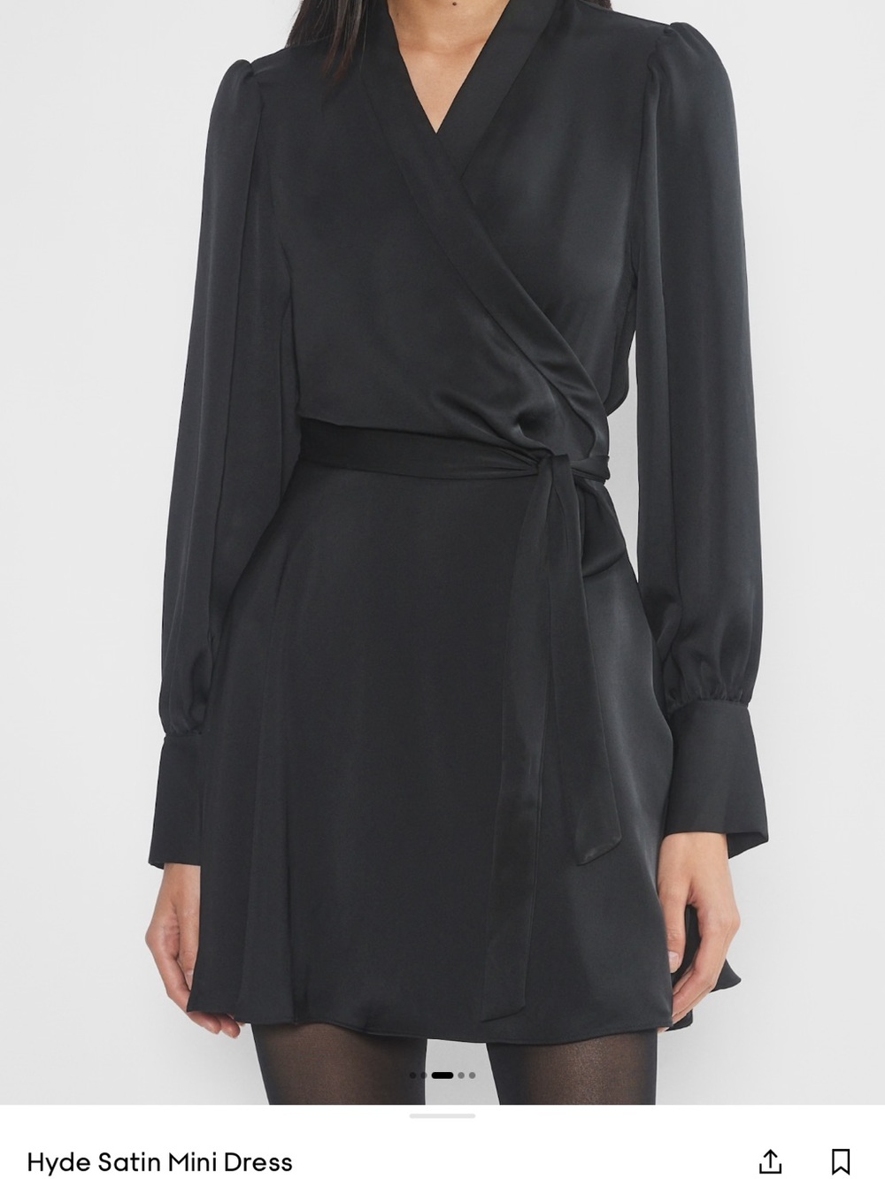 Babaton Hyde satin mini dress